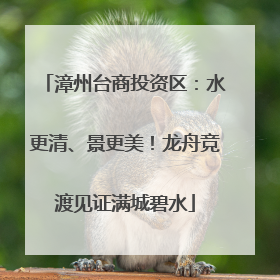 漳州台商投资区：水更清、景更美！龙舟竞渡见证满城碧水